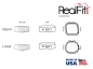 Preview: RealFit™ I - felső állkapocs, 2 részes együttes (17-es, 16-os fog), MBT* .022"