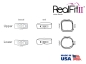 Preview: RealFit™ II snap - alsó állkapocs, 2 részes együttes + lingvális zár (36-os fog), Roth .022"