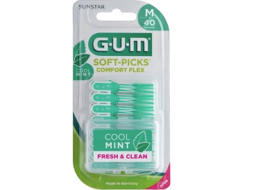 Soft-Picks - Comfort Flex Mint Medium, 40 darabos buborékfólia