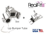 RealFit™ II snap - alsó állkapocs, 2 részes együttes lip bumper + ling. zár (Zahn 36), MBT* .022"